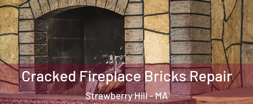 Cracked Fireplace Bricks Repair Strawberry Hill - MA