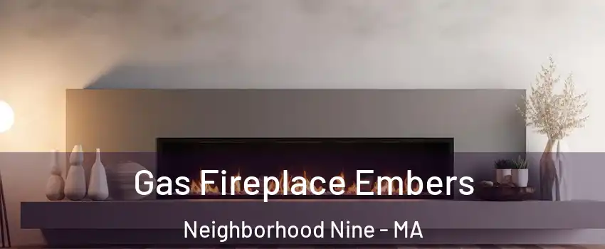 Gas Fireplace Embers Neighborhood Nine - MA