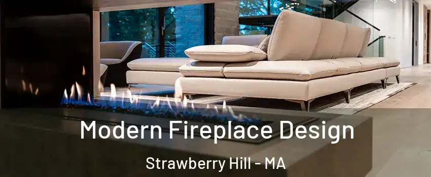 Modern Fireplace Design Strawberry Hill - MA